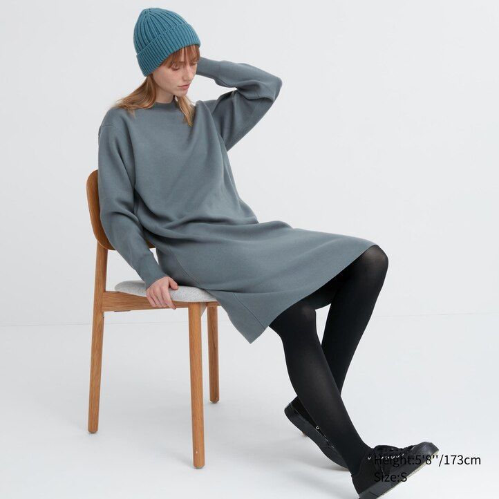 collant termici uniqlo heattech da donna grigio scuro
