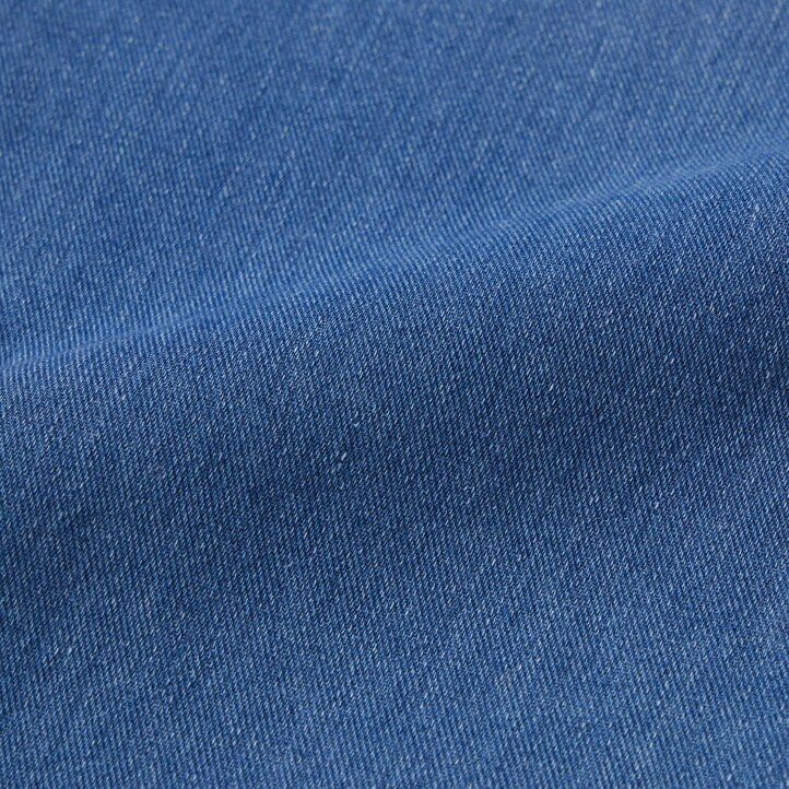 top in denim ultra elasticizzato uniqlo da donna blu