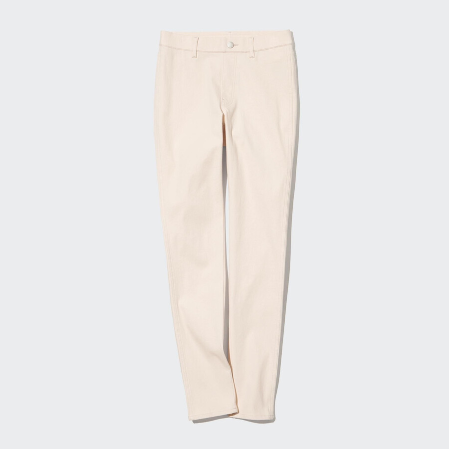 top uniqlo ultra stretch da donna bianco