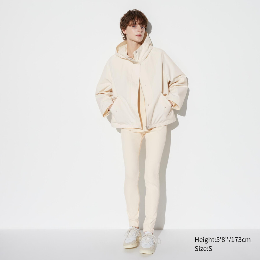 top uniqlo ultra stretch da donna bianco