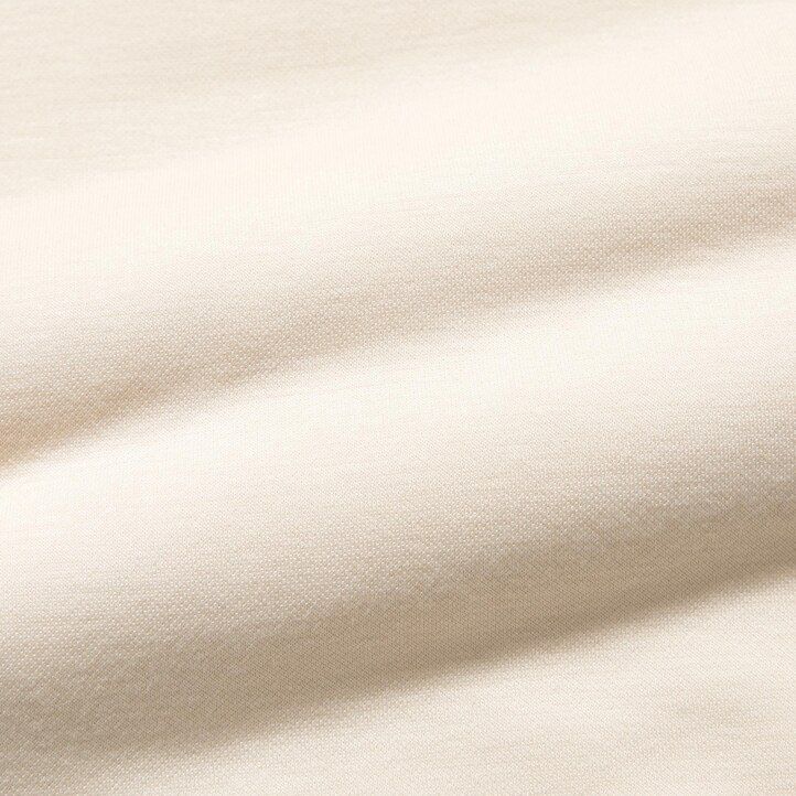 top da donna uniqlo heattech con fodera in pile bianco