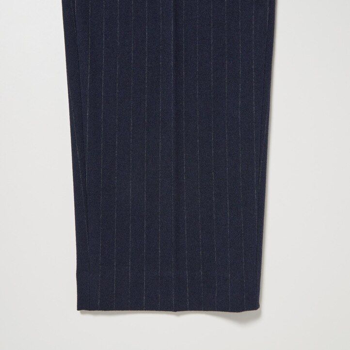 top uniqlo smart da donna a righe e lunghezza alla caviglia blu navy