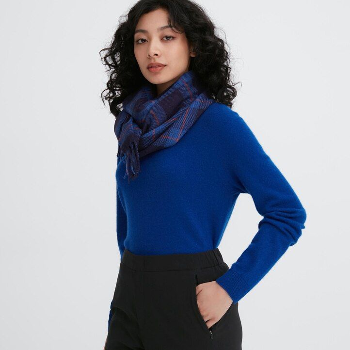 top foderati caldi uniqlo heattech da donna blu navy