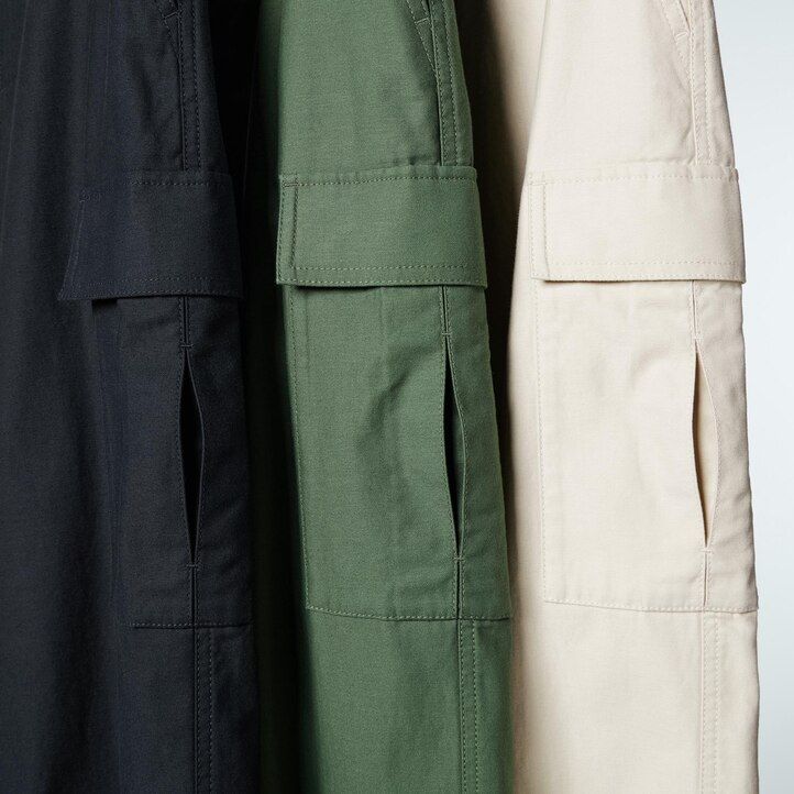 top da donna uniqlo wide straight legrgo verdi