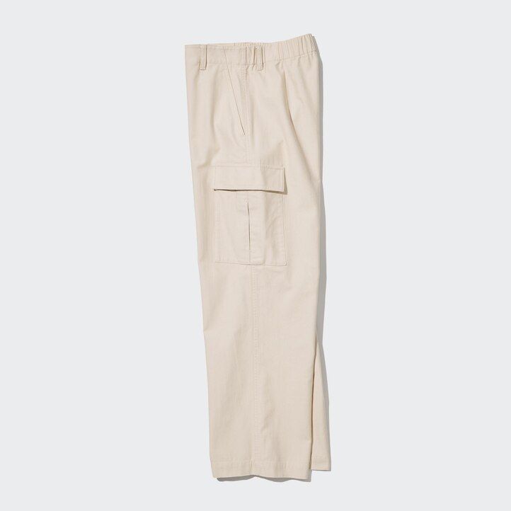top da donna uniqlo wide straight legrgo verdi