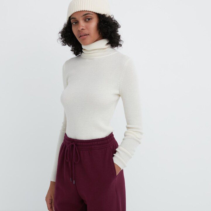 pantaloni da jogging uniqlo bianchi da donna