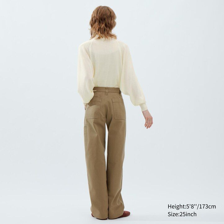 top chino uniqlo da donna neri