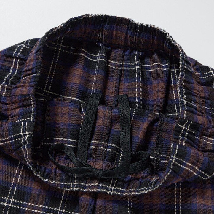 top in flanella uniqlo da donna marrone scuro
