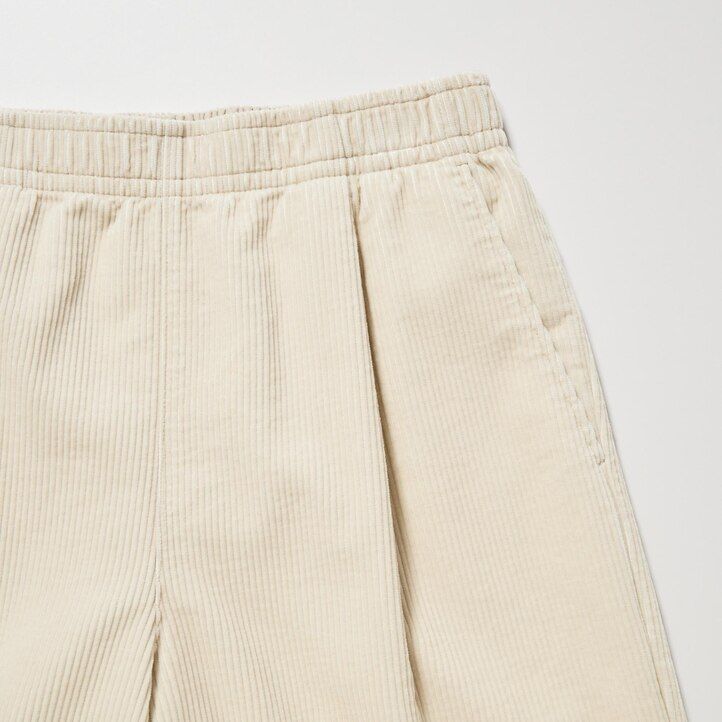 top da donna uniqlo in velluto a coste marrone vestibilità rilassata lunghezza alla caviglia