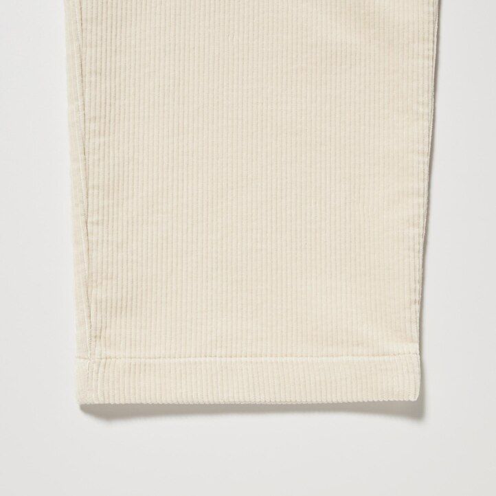 top da donna uniqlo in velluto a coste marrone vestibilità rilassata lunghezza alla caviglia