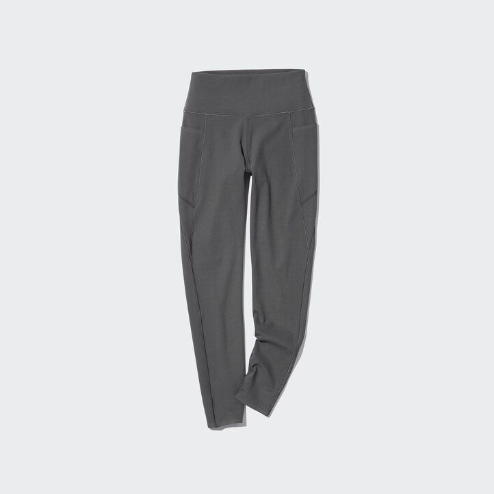 top da donna uniqlo airism con protezione uv e tasche colore grigio