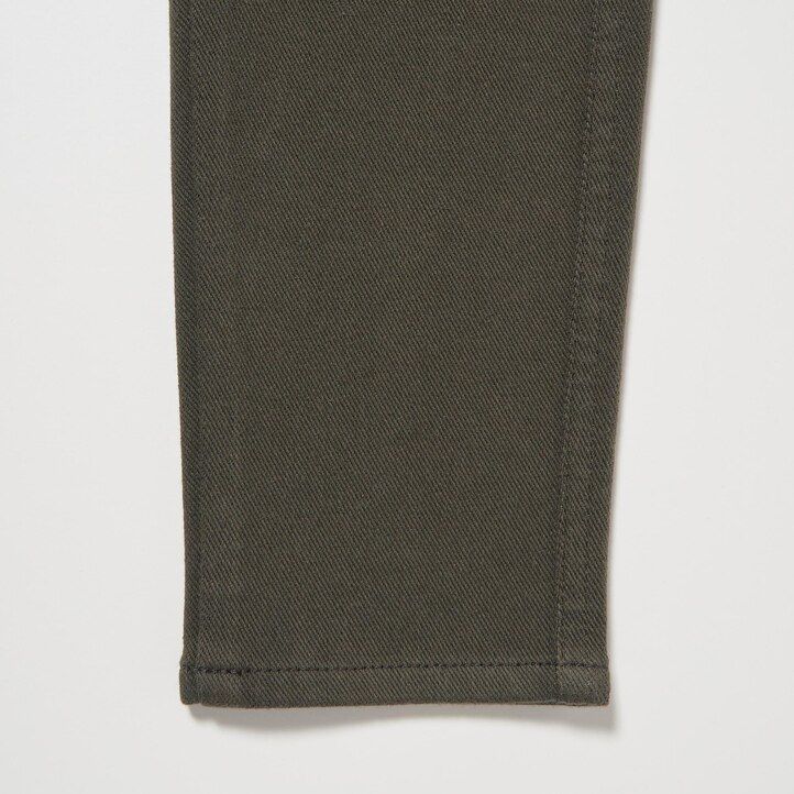 top uniqlo heattech ultra stretch a vita alta da donna colore oliva