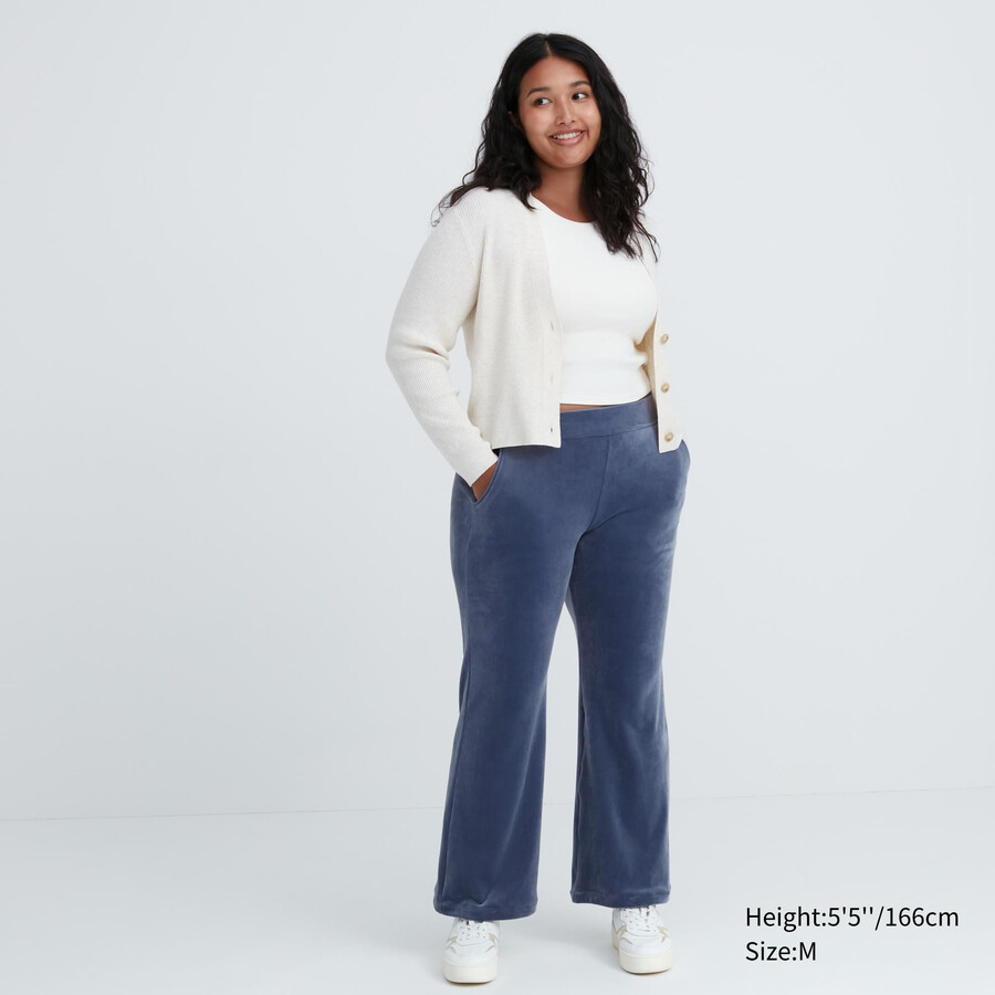 top uniqlo ultra stretch smooth da donna blu