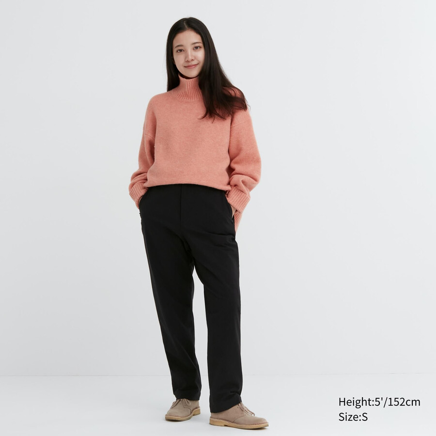 top foderati caldi uniqlo heattech da donna neri