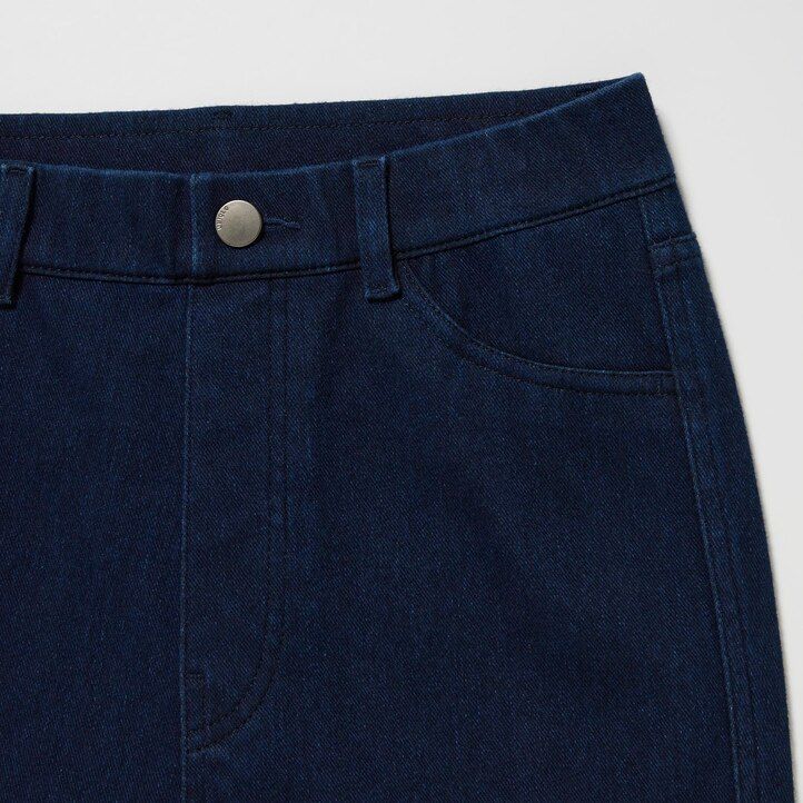 top da donna uniqlo ultra stretch a vita alta e cropped blu