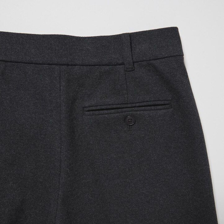 top da donna uniqlo in jersey spazzolato con vestibilità corta grigio scuro