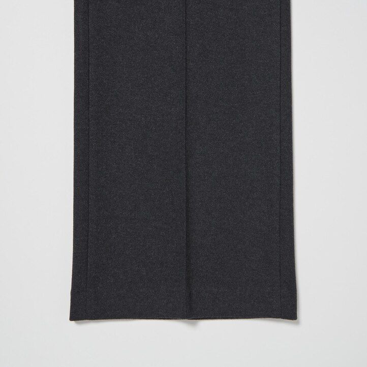 top da donna uniqlo in jersey spazzolato con vestibilità corta grigio scuro