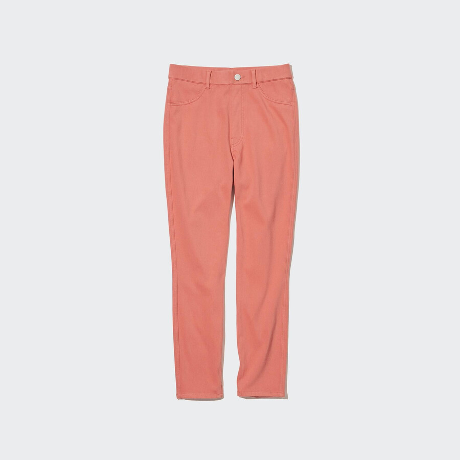 top corti uniqlo ultra stretch a vita alta rosa da donna