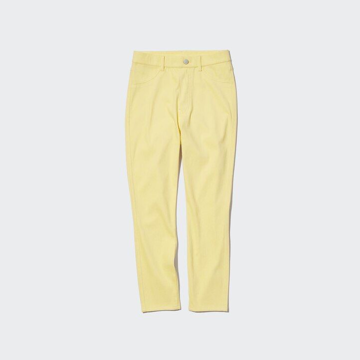 top corti uniqlo ultra stretch a vita alta rosa da donna
