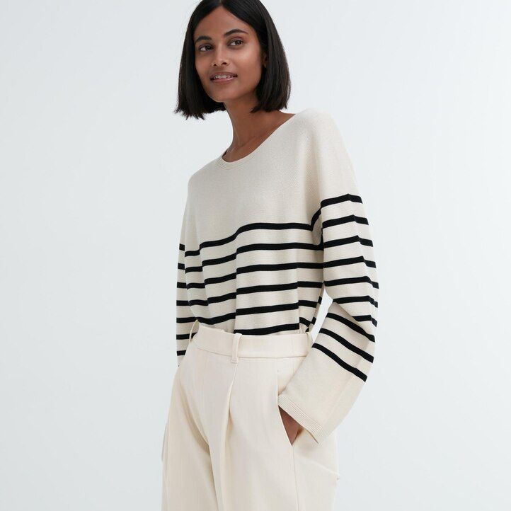 top plissettati da donna uniqlo heattech beige