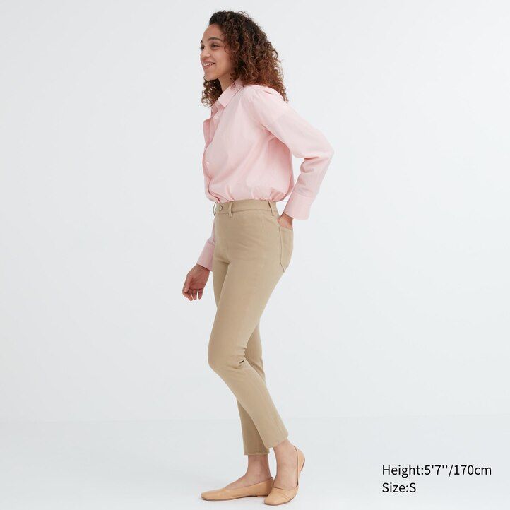 top uniqlo ultra stretch da donna verde scuro