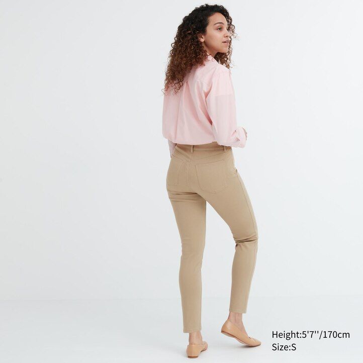 top uniqlo ultra stretch da donna verde scuro