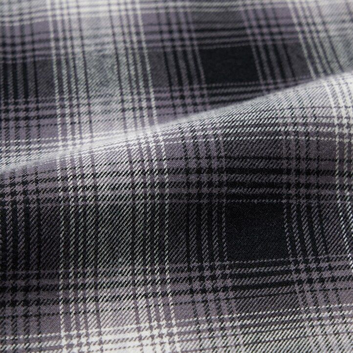top da donna in flanella uniqlo grigio