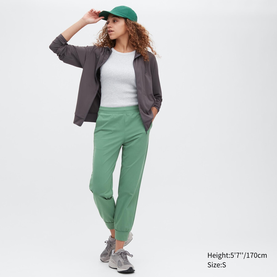 top da donna uniqlo ultra stretch airism verde